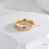 Wholesale Jewelry Simple Style Solid Color Stainless Steel 18K Gold Plated Plating Rings