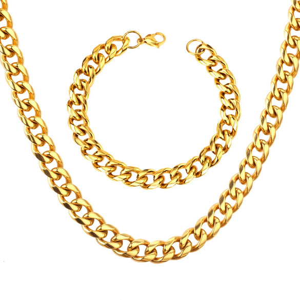 Simple Style Solid Color Stainless Steel Plating Bracelets Necklace