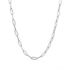 Simple Style Solid Color Stainless Steel Plating Chain Necklace