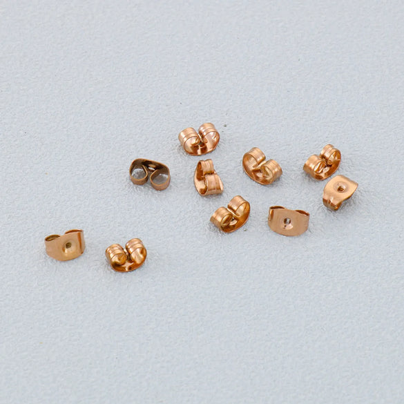 10 Pieces Stainless Steel 18K Gold Plated Solid Color
