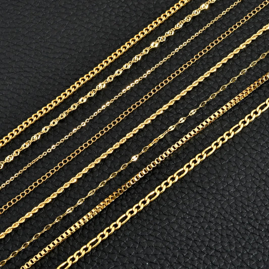 Simple Style Solid Color Stainless Steel Plating Gold Plated Choker