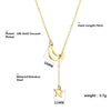 304 Stainless Steel 18K Gold Plated Simple Style Plating Solid Color Pendant Necklace