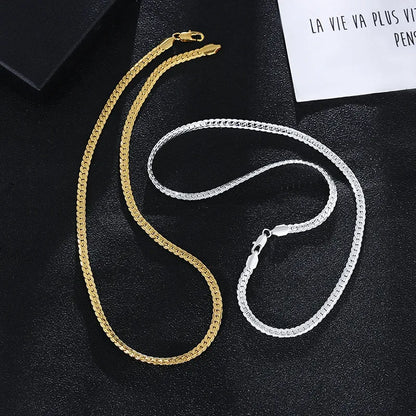 Simple Style Solid Color Stainless Steel Plating Gold Plated Unisex Necklace