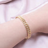 Simple Style Solid Color 304 Stainless Steel 18K Gold Plated Bangle In Bulk