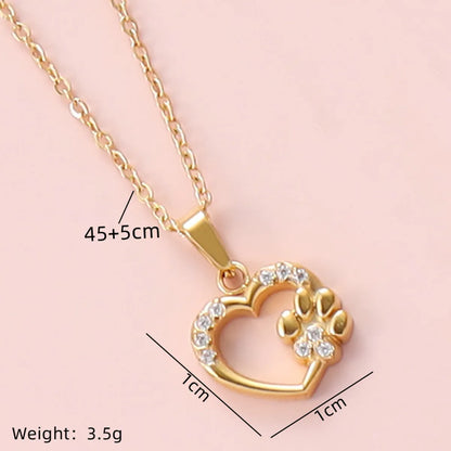 Simple Style Solid Color Stainless Steel Plating Inlay Zircon Gold Plated Pendant Necklace