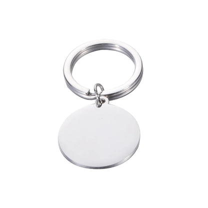 Simple Style Solid Color Stainless Steel Plating None 18K Gold Plated Keychain