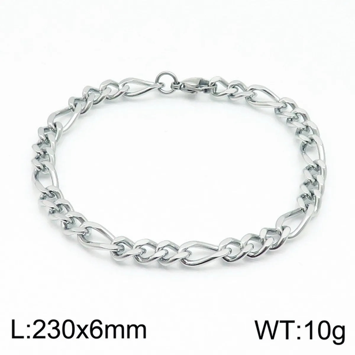 Simple Style Solid Color Stainless Steel Plating 18K Gold Plated Men'S Bracelets