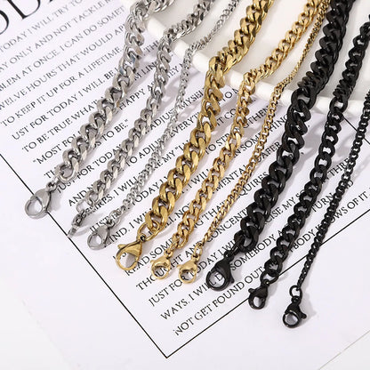 Simple Style Solid Color Stainless Steel Plating Necklace 1 Piece