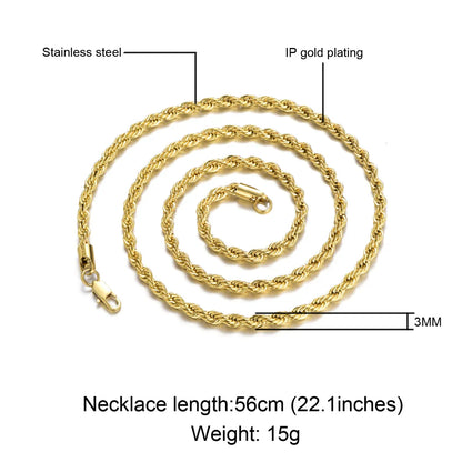 Wholesale Jewelry Simple Style Solid Color 304 Stainless Steel Polishing Necklace