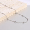 Simple Style Solid Color Stainless Steel Titanium Steel Plating Necklace