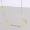 Simple Style Solid Color Stainless Steel Titanium Steel Plating Necklace