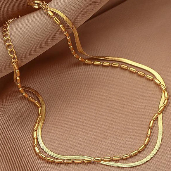 Wholesale Jewelry Simple Style Solid Color 304 Stainless Steel Anklet