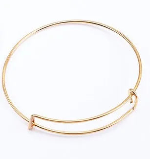 Simple Style Solid Color Stainless Steel Women'S Bangle