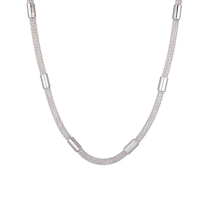 Simple Style Solid Color Stainless Steel Women'S Necklace