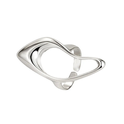 Simple Style Solid Color Sterling Silver Gold Plated Rings In Bulk