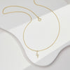 Simple Style Solid Color Sterling Silver Inlay Rhinestones Necklace