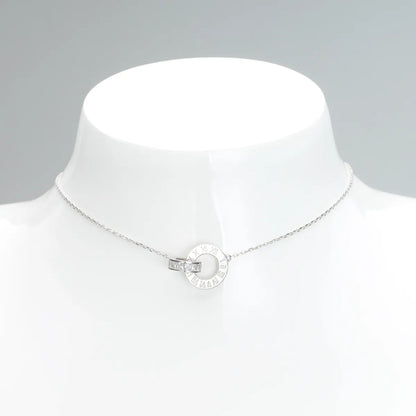 Simple Style Solid Color Sterling Silver Inlay Zircon Pendant Necklace