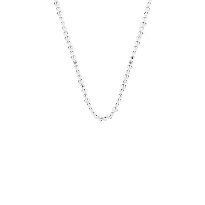 Simple Style Solid Color Sterling Silver Necklace In Bulk