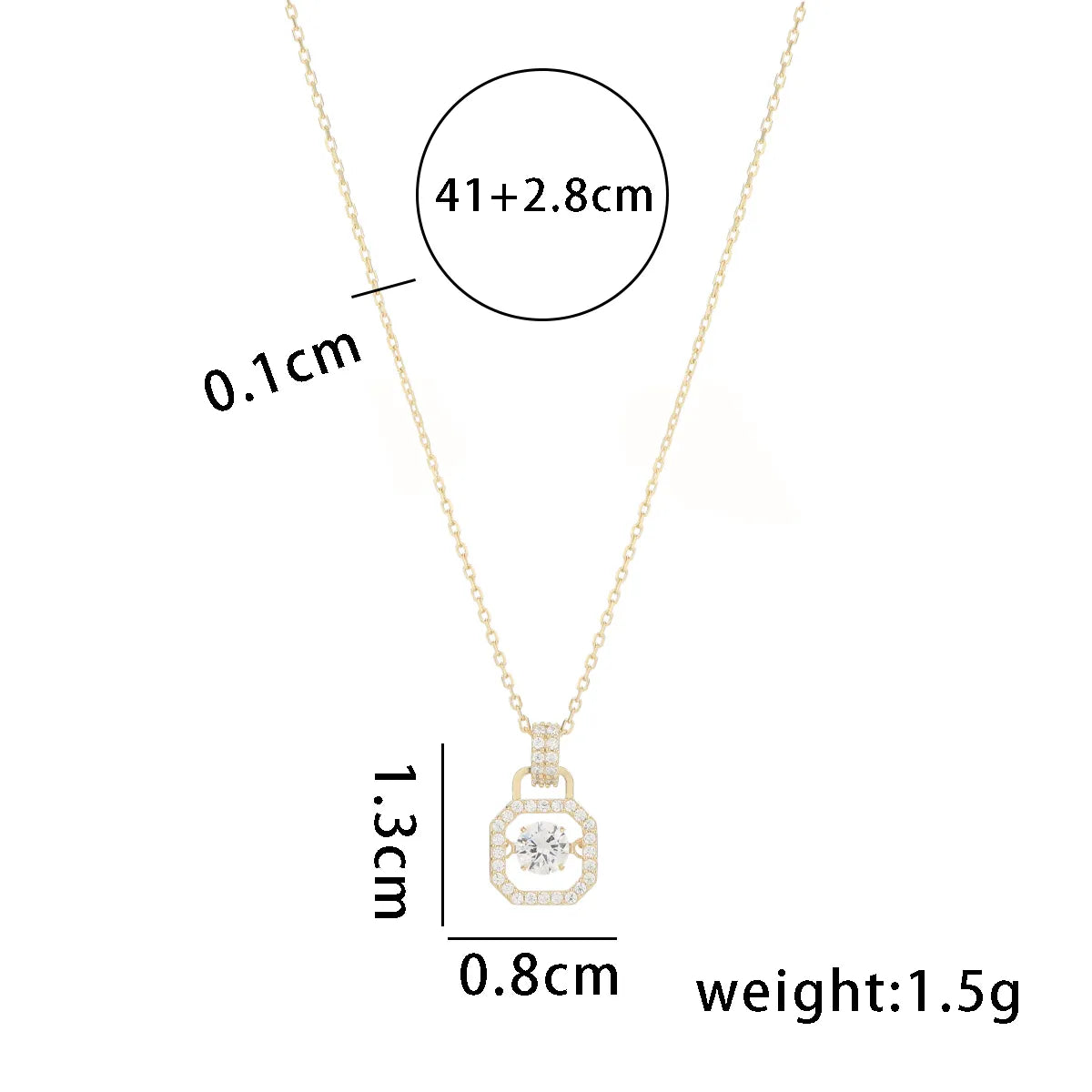 Simple Style Solid Color Sterling Silver Plating 14k Gold Plated Pendant Necklace