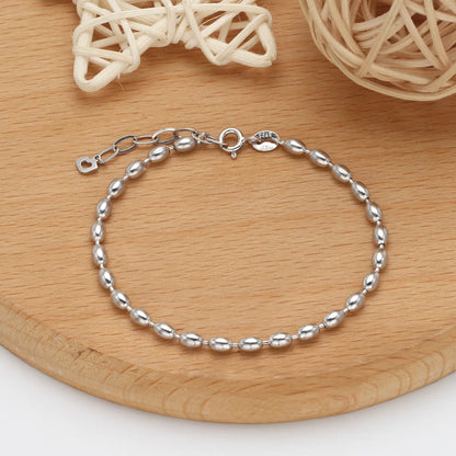 Simple Style Solid Color Sterling Silver Plating Gold Plated Bracelets