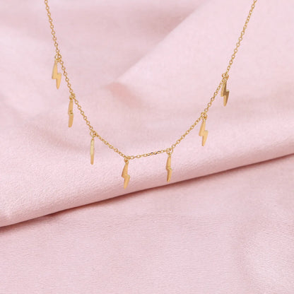 Simple Style Solid Color Sterling Silver Plating Gold Plated Necklace