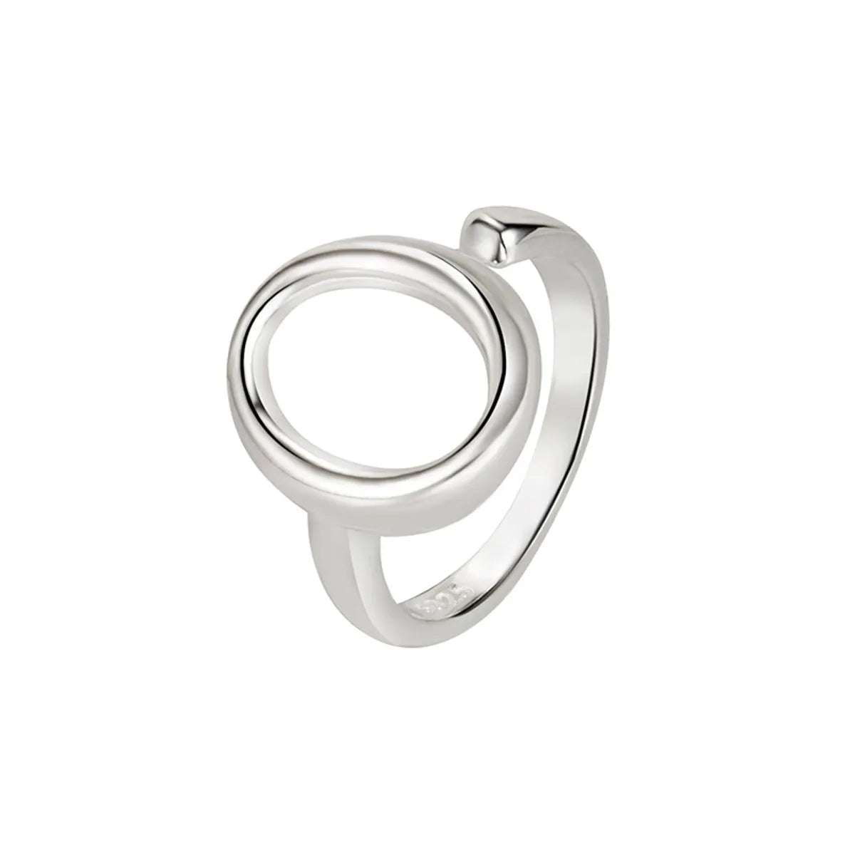 Simple Style Solid Color Sterling Silver Rings In Bulk