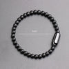 Simple Style Solid Color Stone Beaded Men'S Bracelets