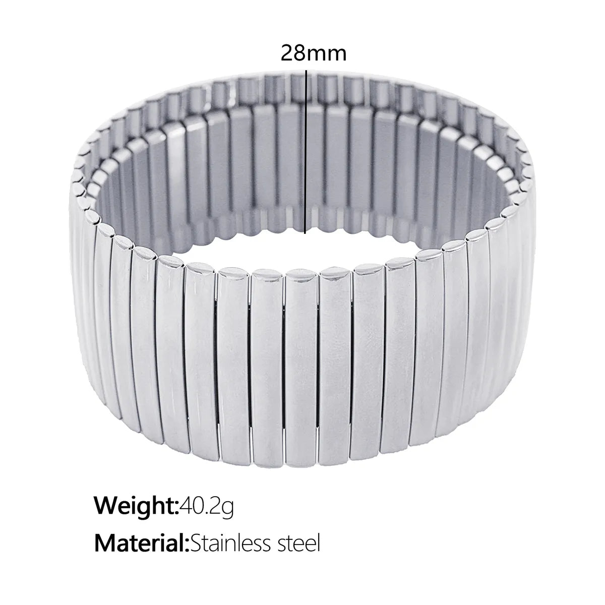 Simple Style Solid Color Titanium Steel Bangle In Bulk