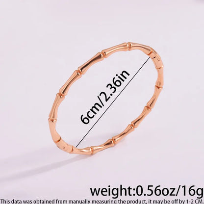 Simple Style Solid Color Titanium Steel Bangle In Bulk