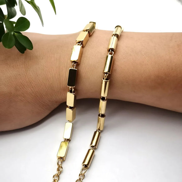 Simple Style Solid Color Titanium Steel Bracelets In Bulk