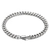 Simple Style Solid Color Titanium Steel Chain Unisex Bracelets