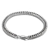 Simple Style Solid Color Titanium Steel Chain Unisex Bracelets