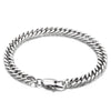 Simple Style Solid Color Titanium Steel Chain Unisex Bracelets