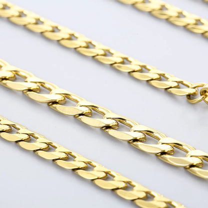 Simple Style Solid Color Titanium Steel Chain 18K Gold Plated Women'S Bracelets Necklace