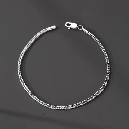 Simple Style Solid Color Titanium Steel Men'S Bracelets