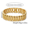 Simple Style Solid Color Titanium Steel Plating 18k Gold Plated Men'S Bangle