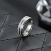 Simple Style Solid Color Titanium Steel Plating 18k Gold Plated Men's Rings