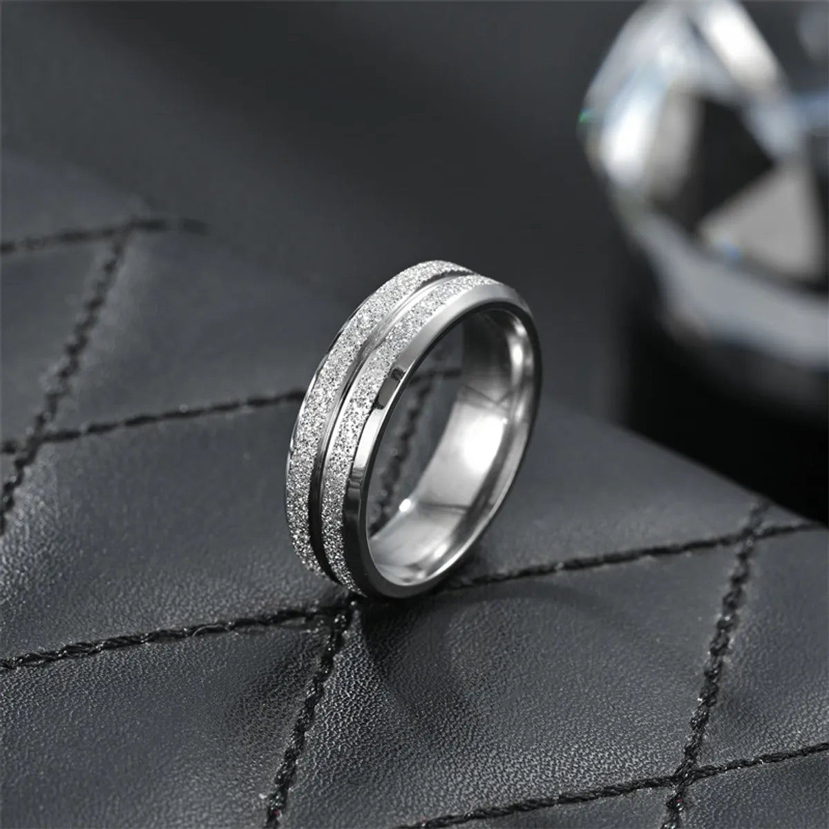 Simple Style Solid Color Titanium Steel Plating 18k Gold Plated Men's Rings