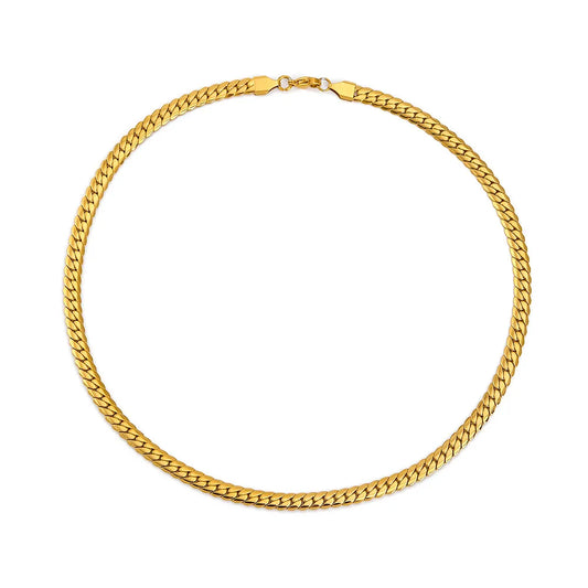 304 Stainless Steel 18K Gold Plated Simple Style Plating Solid Color Necklace