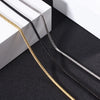 Simple Style Solid Color Titanium Steel Plating Unisex Necklace