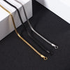 Simple Style Solid Color Titanium Steel Plating Unisex Necklace
