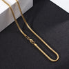 Simple Style Solid Color Titanium Steel Plating Unisex Necklace