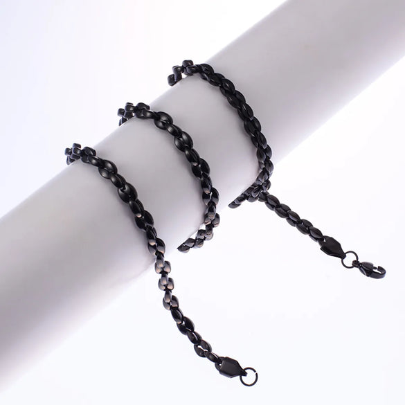 Simple Style Solid Color Titanium Steel Plating Unisex Necklace