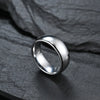 Simple Style Solid Color Tungsten Steel Rings Polishing Stainless Steel Rings