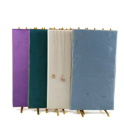 Simple Style Solid Color Velvet Metal Jewelry Rack