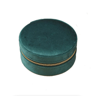 Simple Style Solid Color Velvet Jewelry Boxes