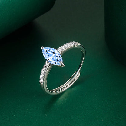 Simple Style Solid Color White Copper Inlay Zircon Rings