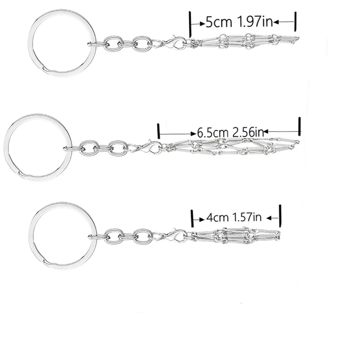 Simple Style Solid Color Zinc Alloy Bag Pendant Keychain