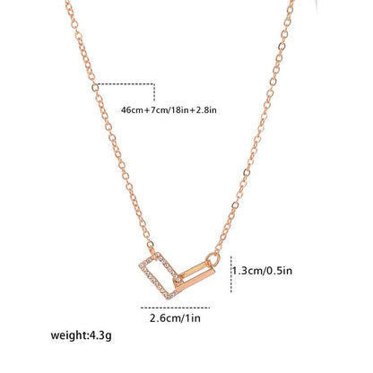 Simple Style Square Alloy Inlay Rhinestones Women's Choker