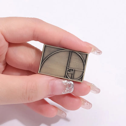 Simple Style Square Alloy Plating Unisex Brooches